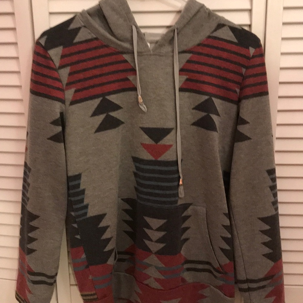 Tribal print hoodie